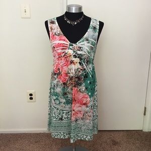 Comfy chic casual dress and shrug set